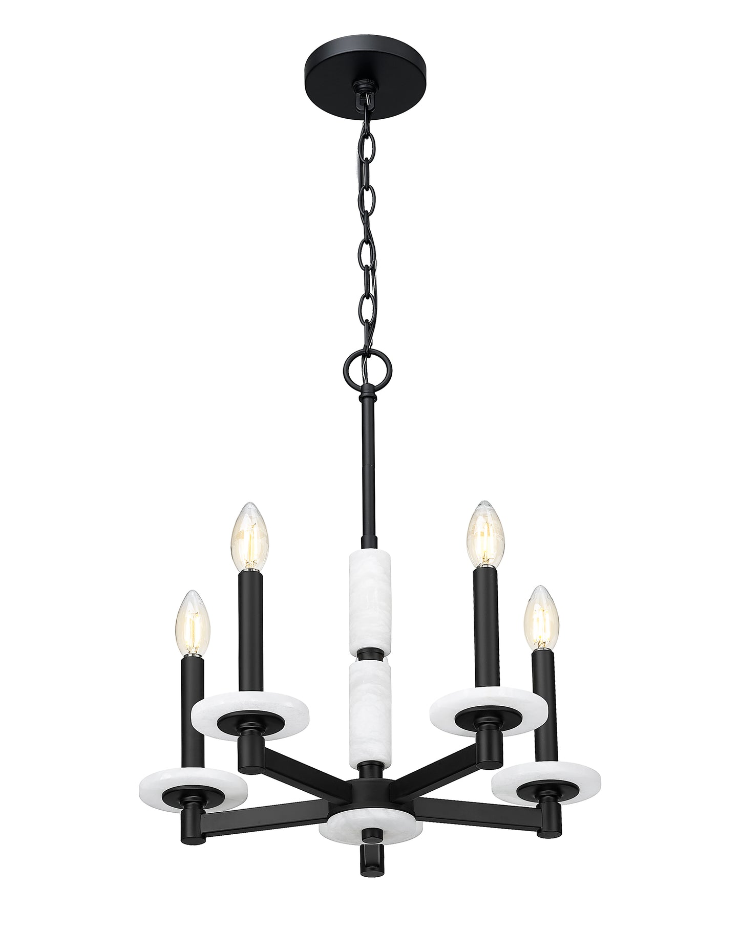Kaden 5 Light Chandelier Matte Black