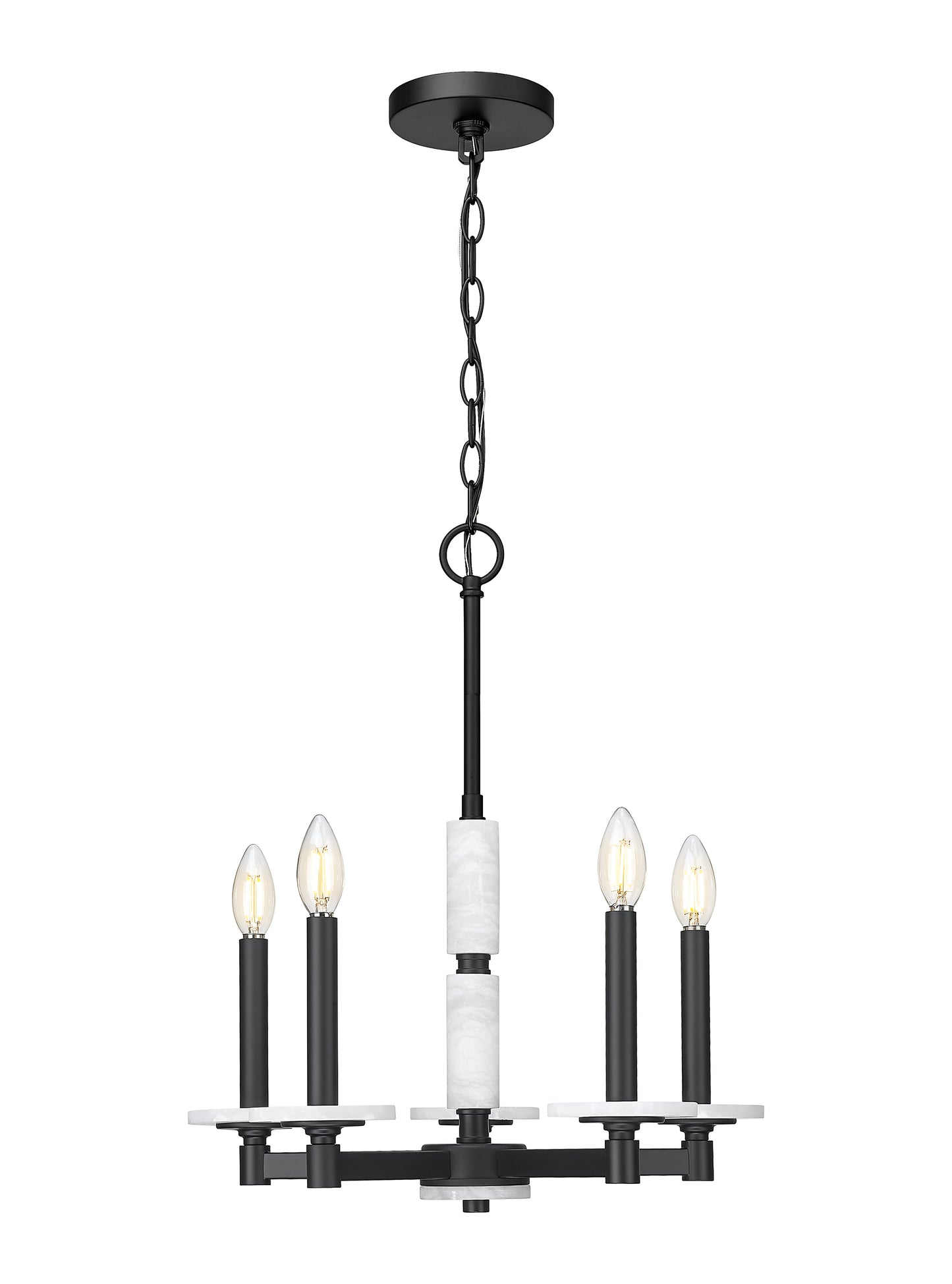 Kaden 5 Light Chandelier Matte Black