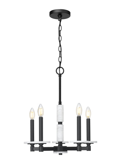 Kaden 5 Light Chandelier Matte Black