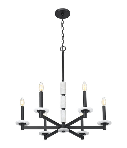 Kaden 6 Light Chandelier Matte Black