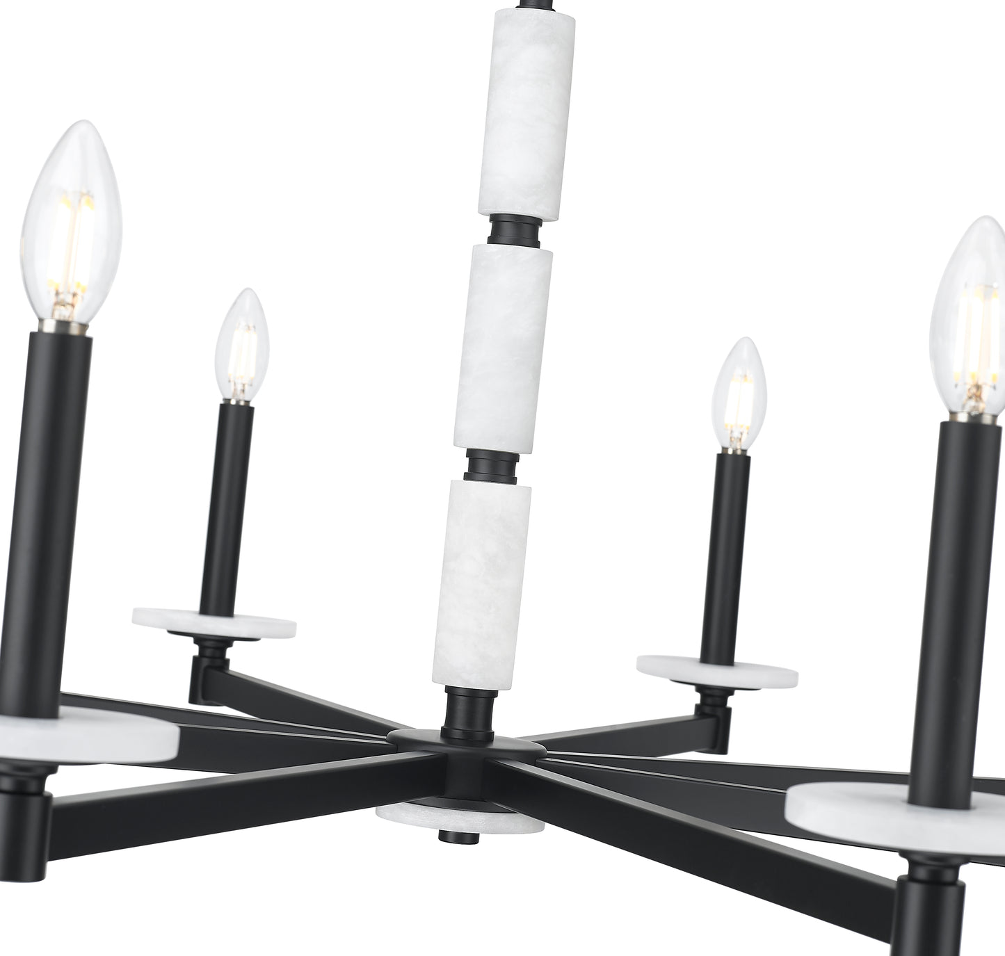 Kaden 8 Light Chandelier Matte Black