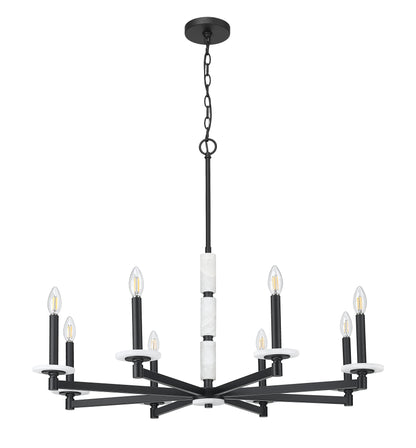 Kaden 8 Light Chandelier Matte Black