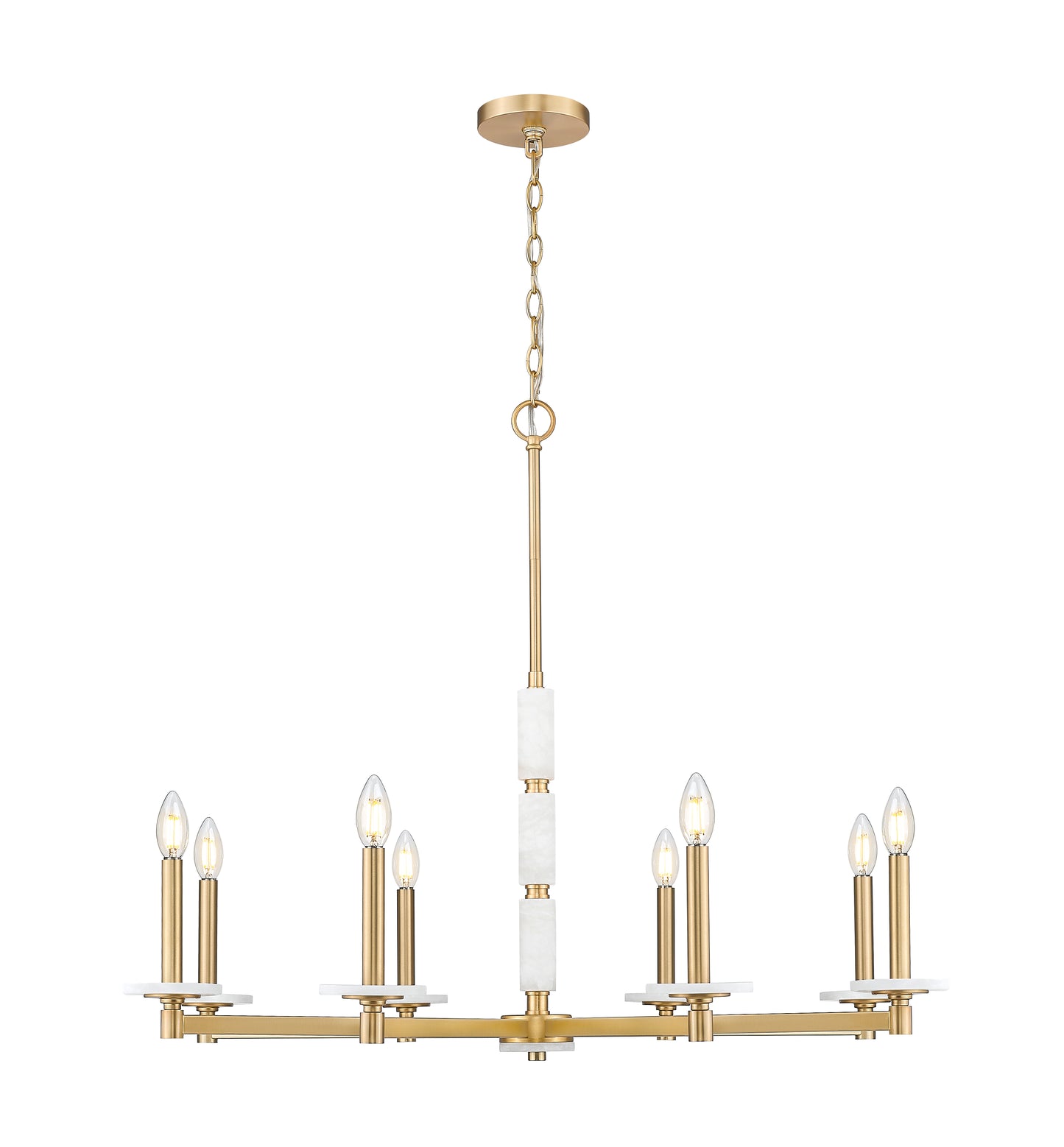 Kaden 8 Light Chandelier Modern Gold