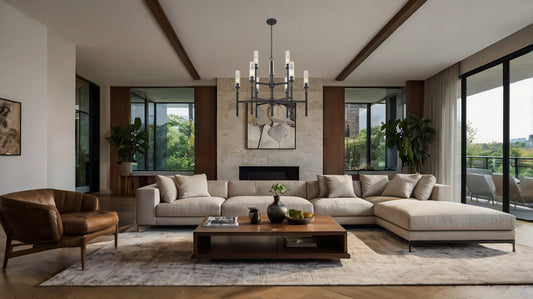 Esme 9 Light Chandelier Matte Black