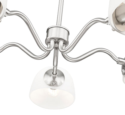 Breton 5 Light Chandelier Brushed Nickel