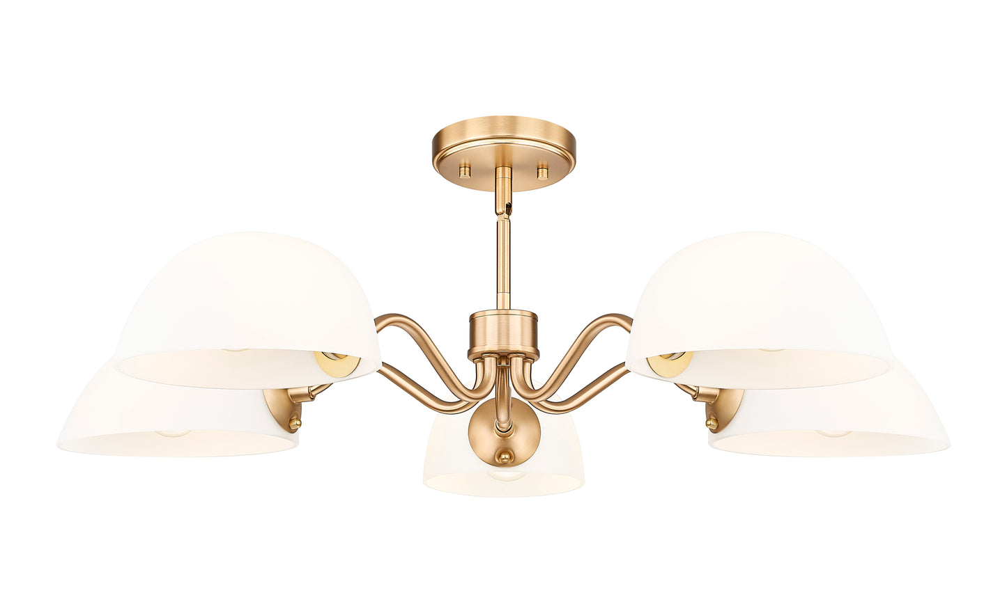 Breton 5 Light Chandelier Modern Gold