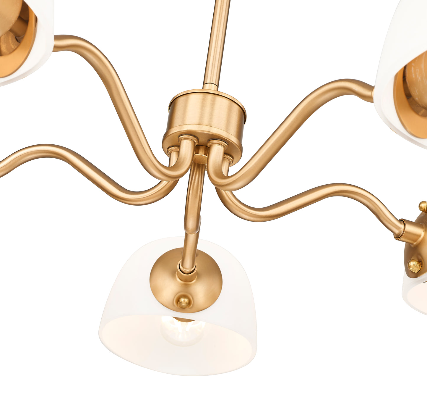 Breton 5 Light Chandelier Modern Gold