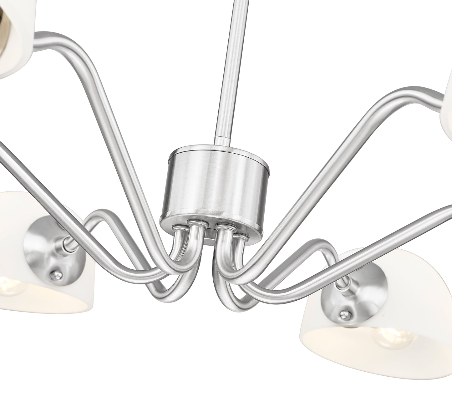 Breton 6 Light Chandelier Brushed Nickel