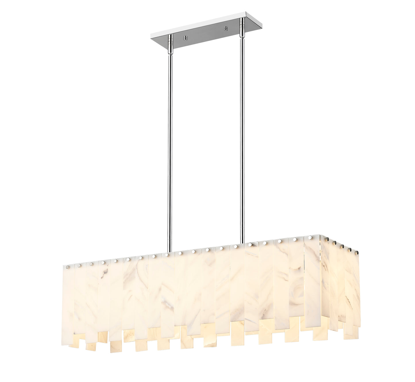 Viviana 5 Light Linear Chandelier Polished Nickel