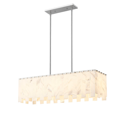 Viviana 5 Light Linear Chandelier Polished Nickel