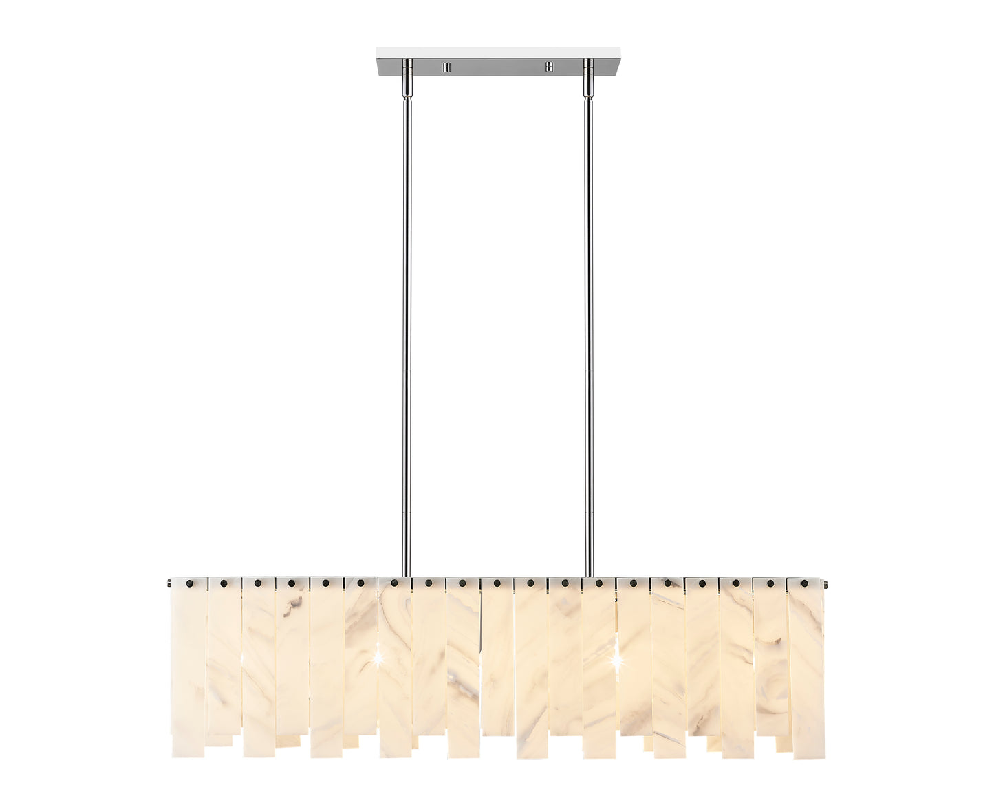 Viviana 5 Light Linear Chandelier Polished Nickel