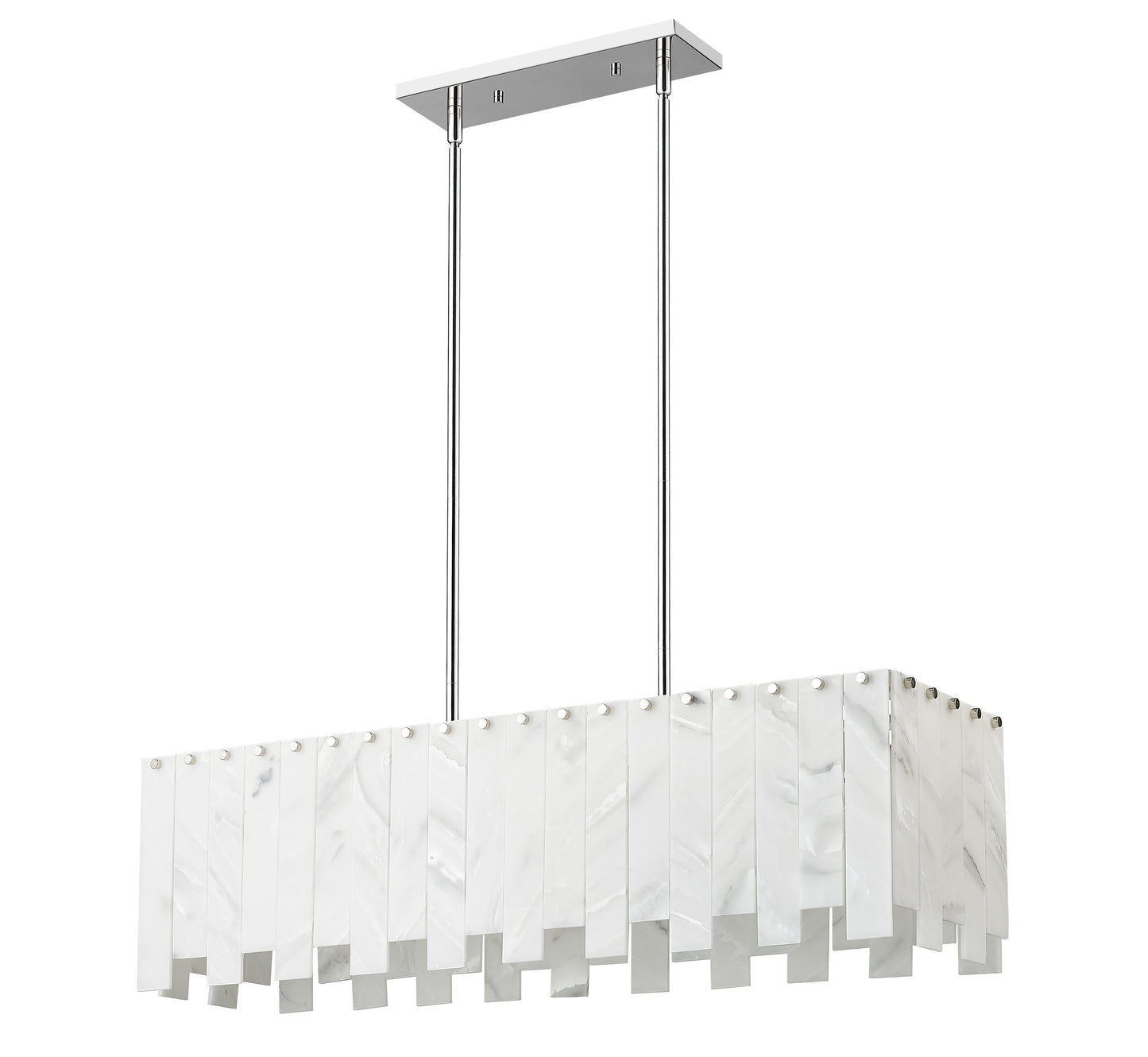Viviana 5 Light Linear Chandelier Polished Nickel