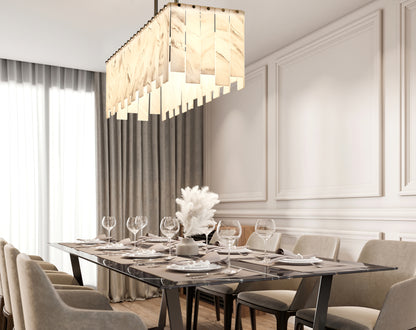 Viviana 5 Light Linear Chandelier Polished Nickel