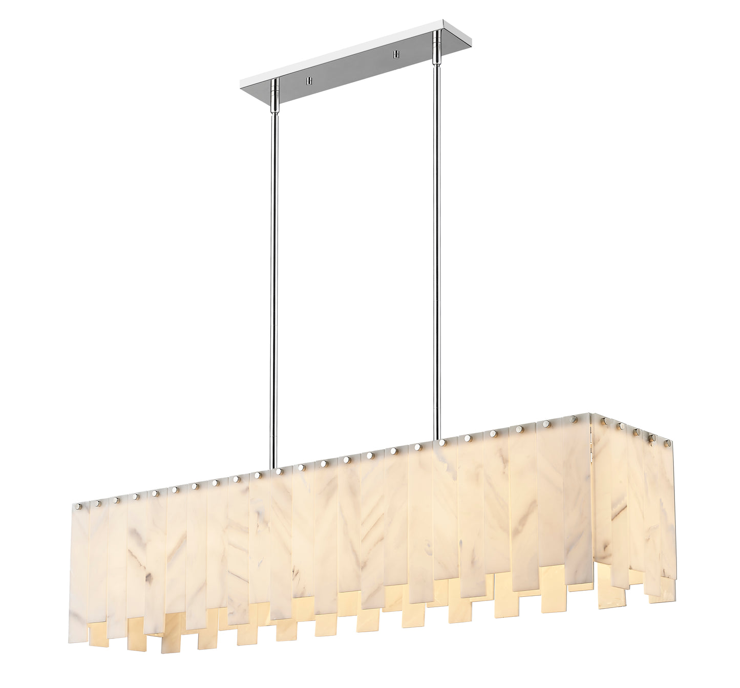Viviana 7 Light Linear Chandelier Polished Nickel