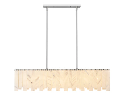 Viviana 7 Light Linear Chandelier Polished Nickel