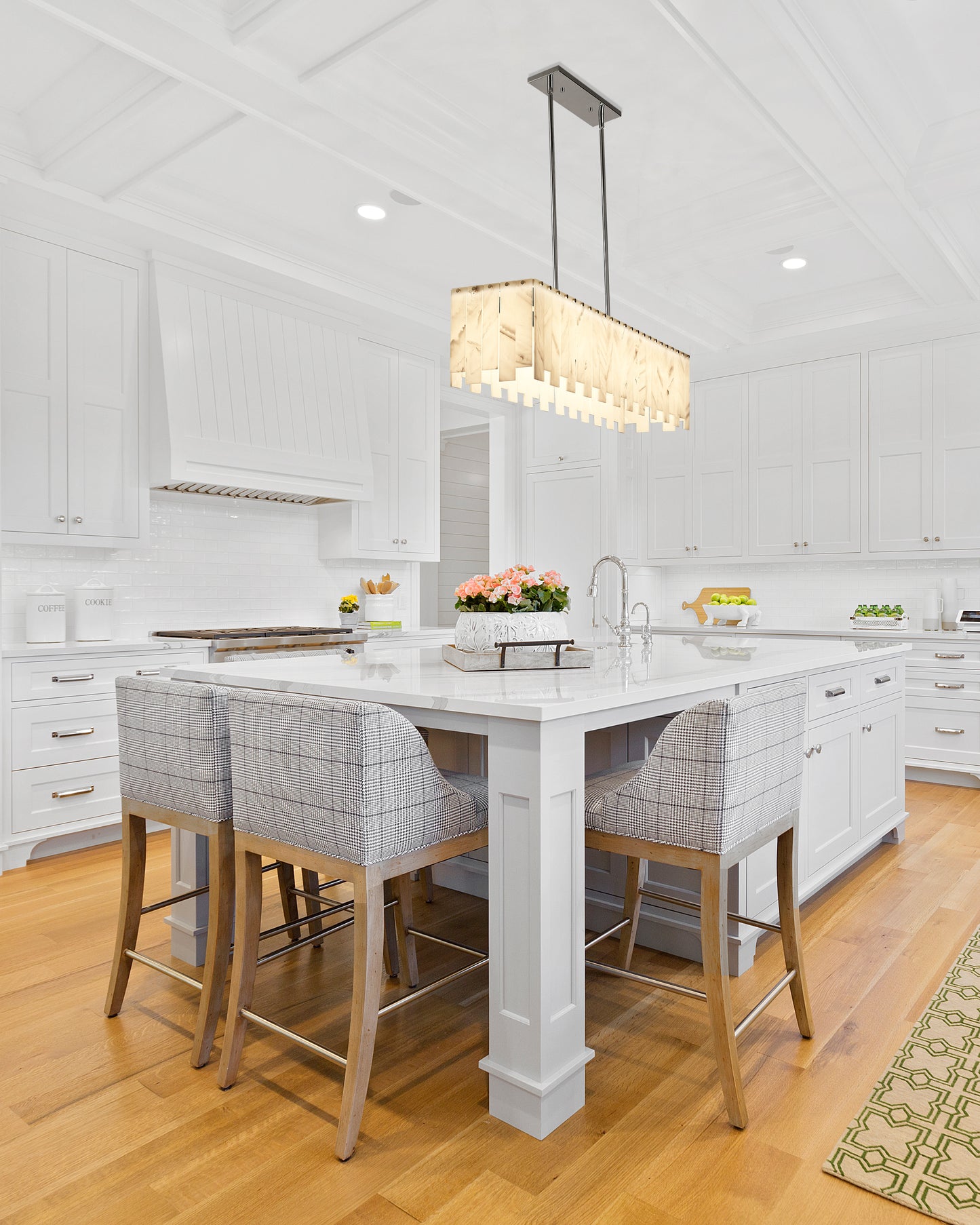 Viviana 7 Light Linear Chandelier Polished Nickel