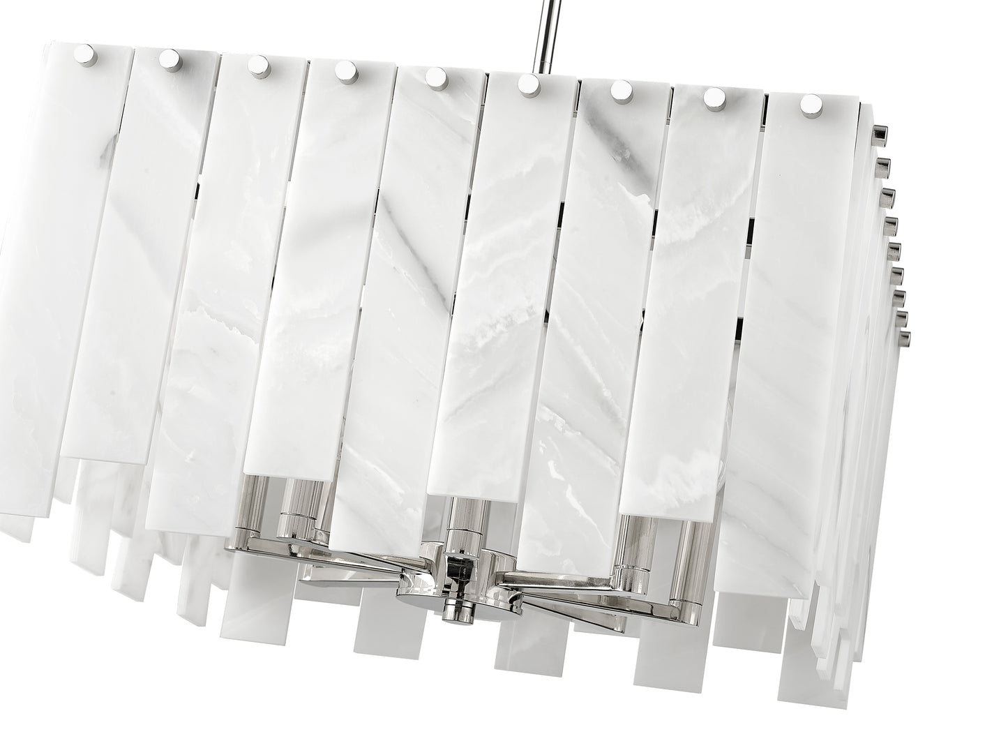 Viviana 8 Light Chandelier Polished Nickel