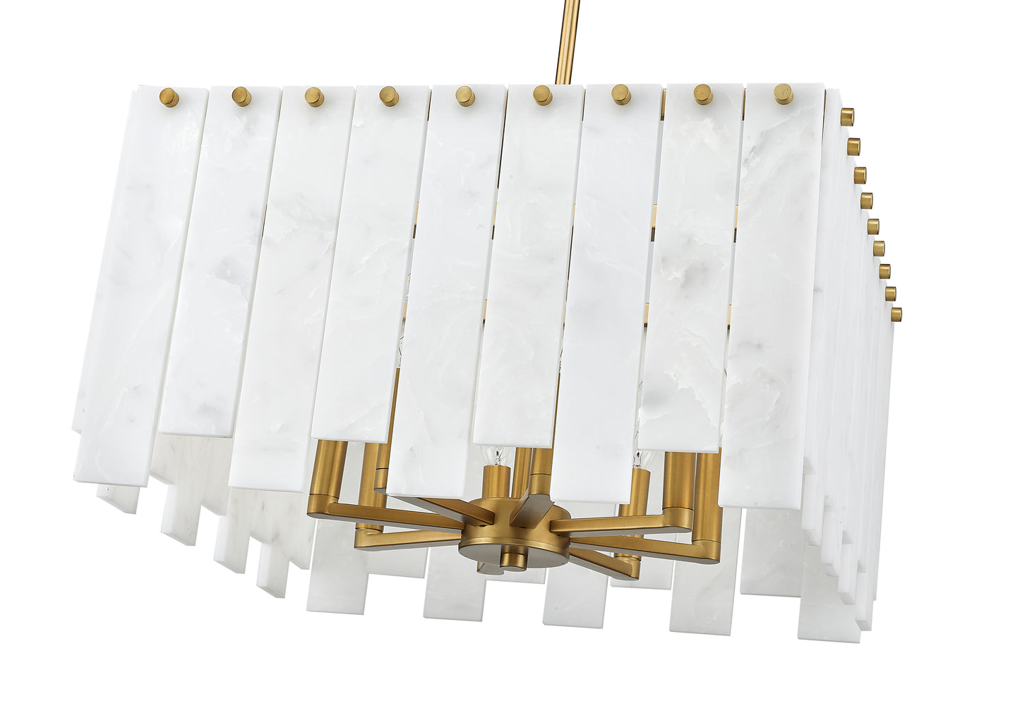 Viviana 8 Light Chandelier Rubbed Brass