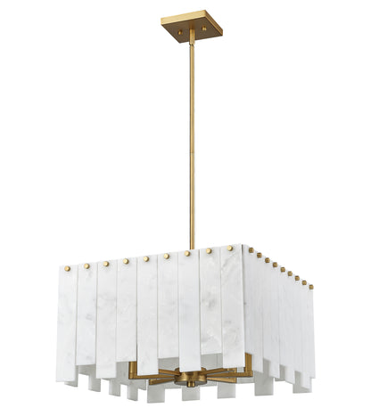 Viviana 8 Light Chandelier Rubbed Brass