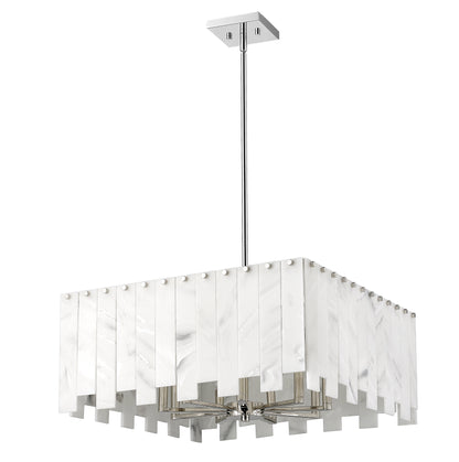 Viviana 8 Light Chandelier Polished Nickel