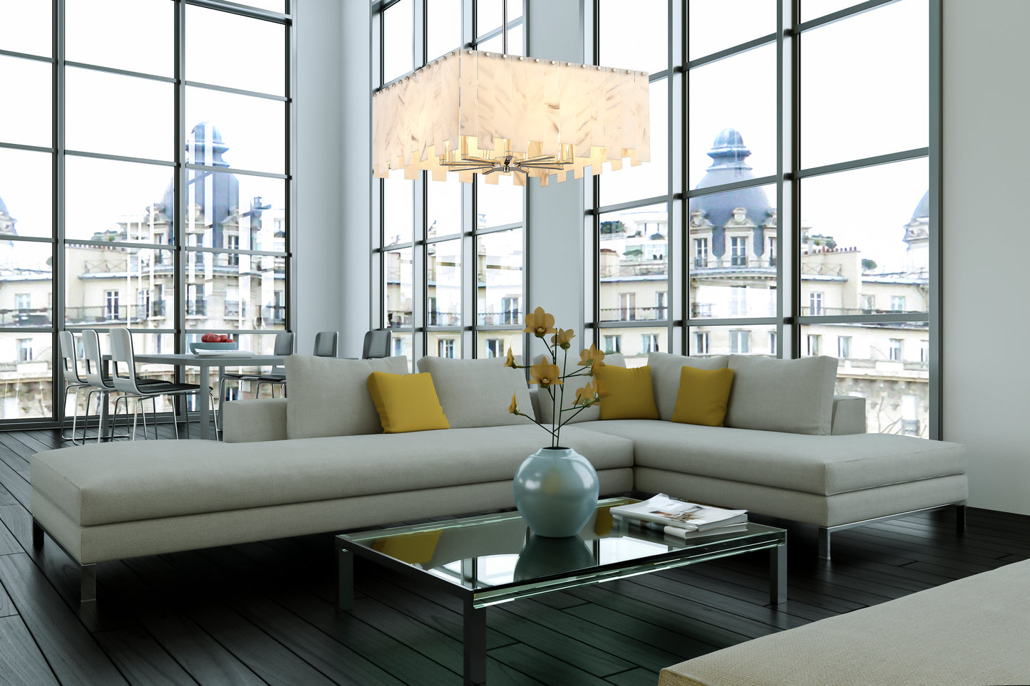 Viviana 8 Light Chandelier Polished Nickel