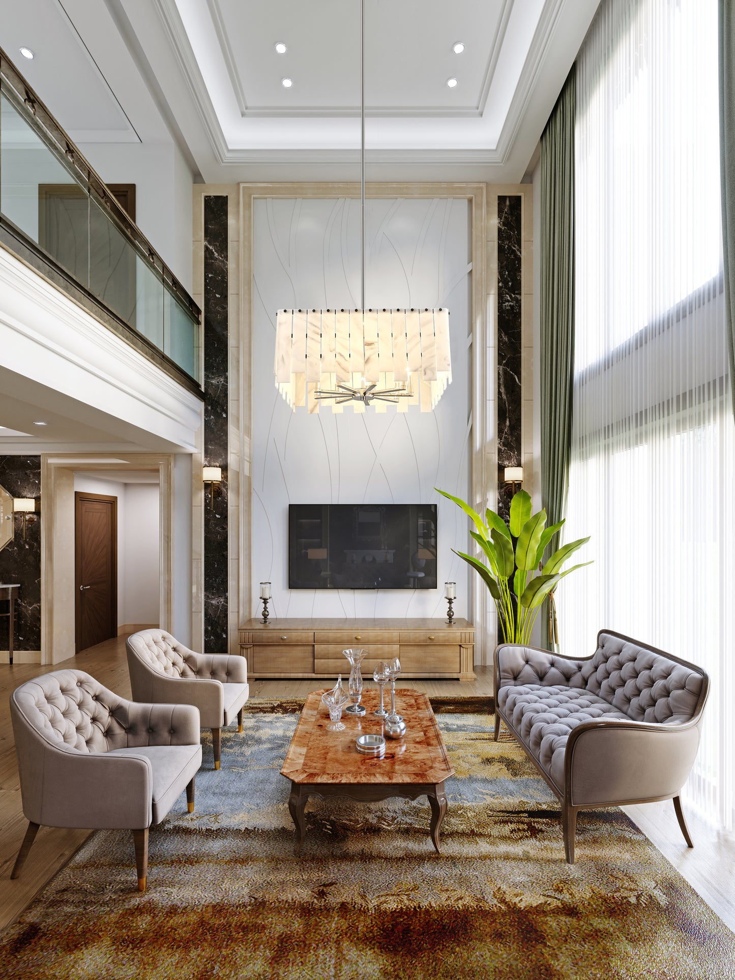 Viviana 8 Light Chandelier Polished Nickel