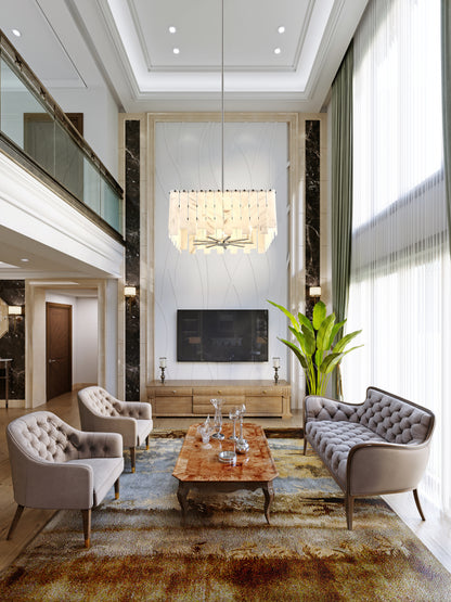 Viviana 8 Light Chandelier Polished Nickel