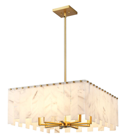 Viviana 8 Light Chandelier Rubbed Brass