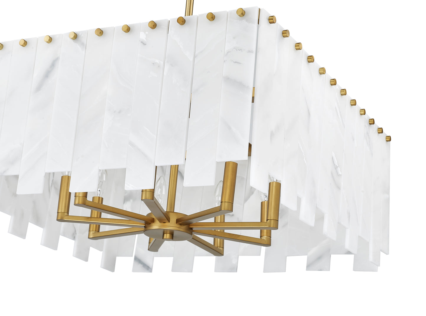 Viviana 8 Light Chandelier Rubbed Brass