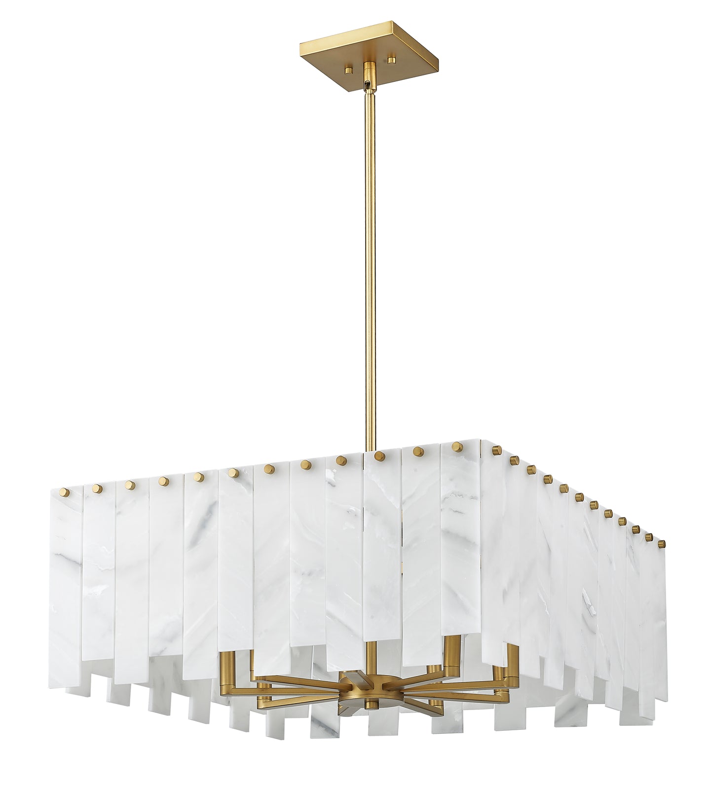 Viviana 8 Light Chandelier Rubbed Brass