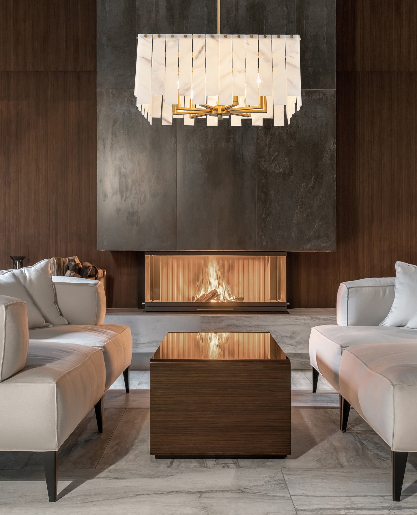 Viviana 8 Light Chandelier Rubbed Brass
