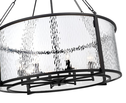 Barrington 8 Light Chandelier Matte Black