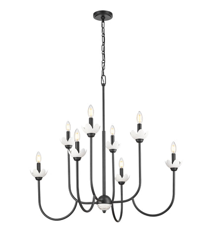 Allistair 8 Light Chandelier Matte Black