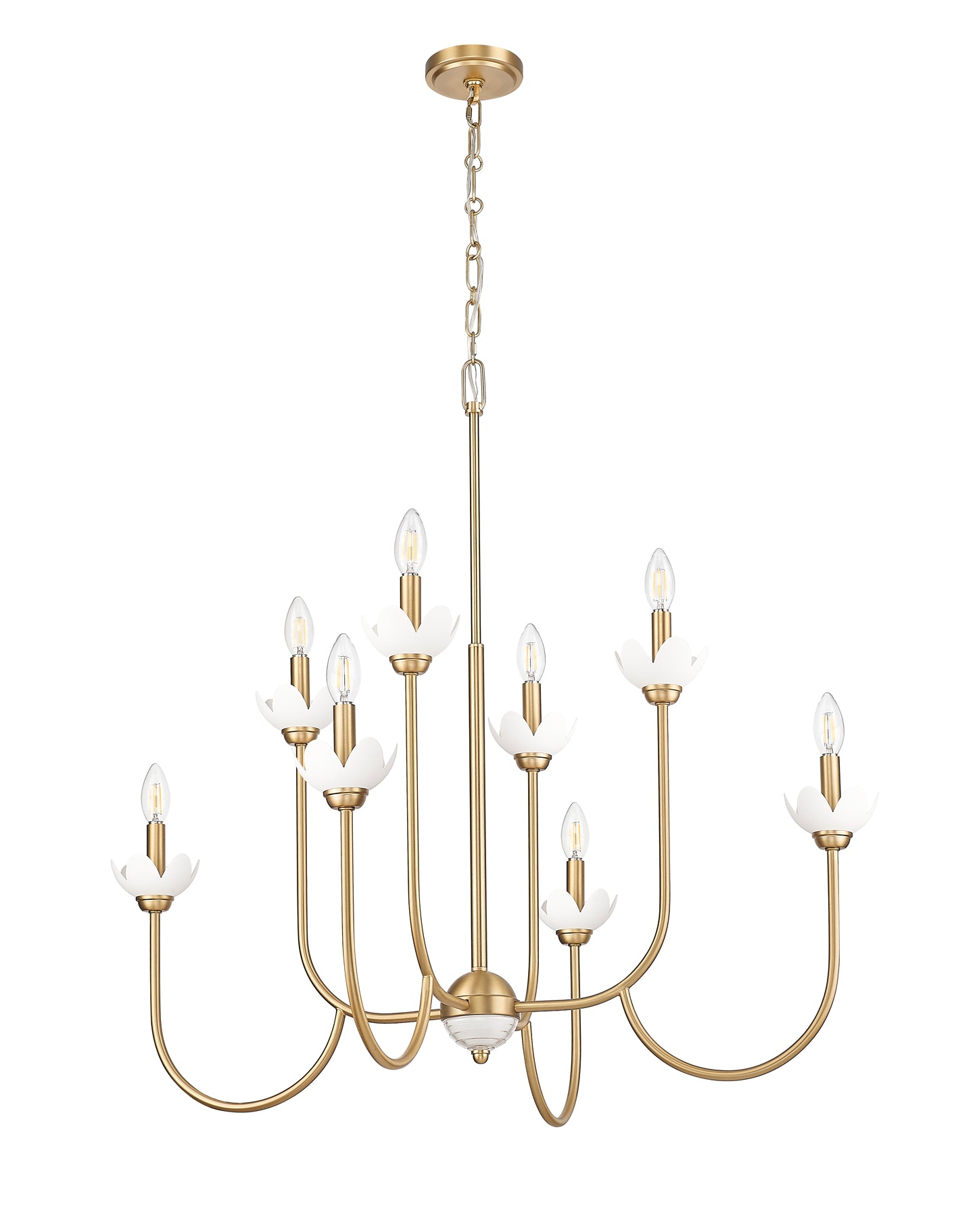 Allistair 8 Light Chandelier Modern Gold
