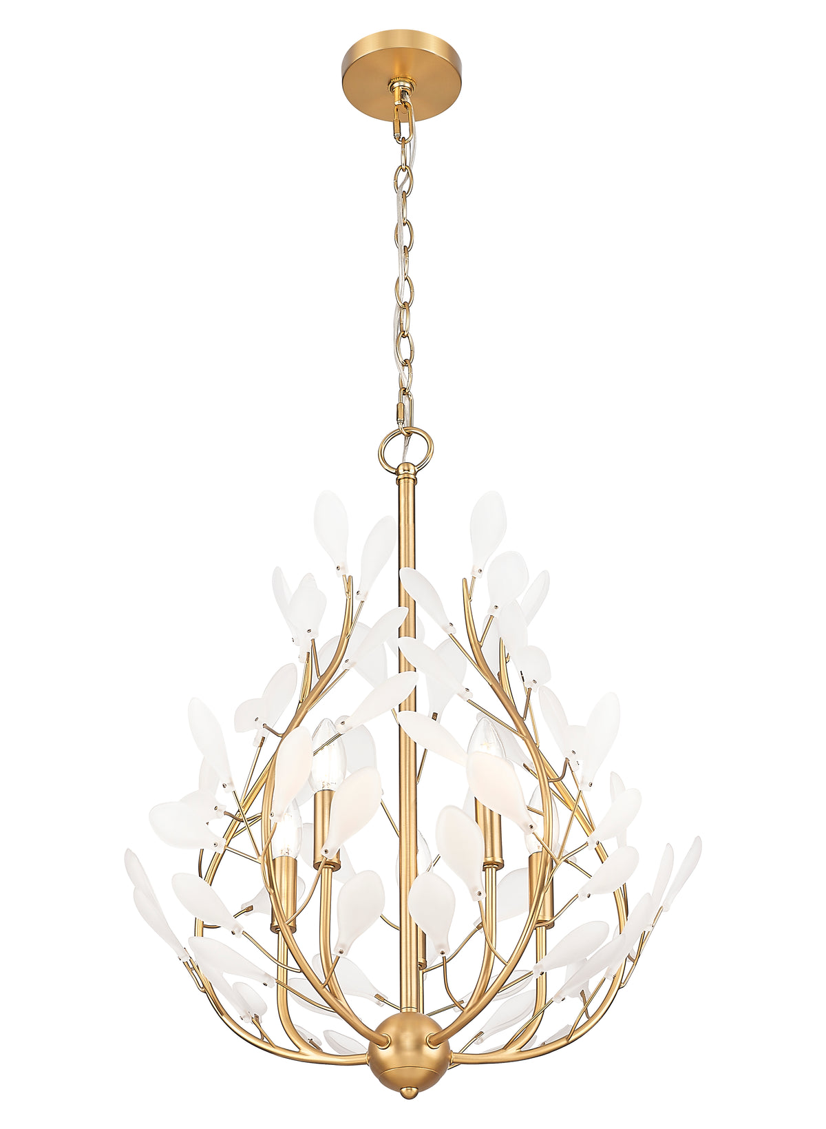 Claudine 5 Light Chandelier Modern Gold