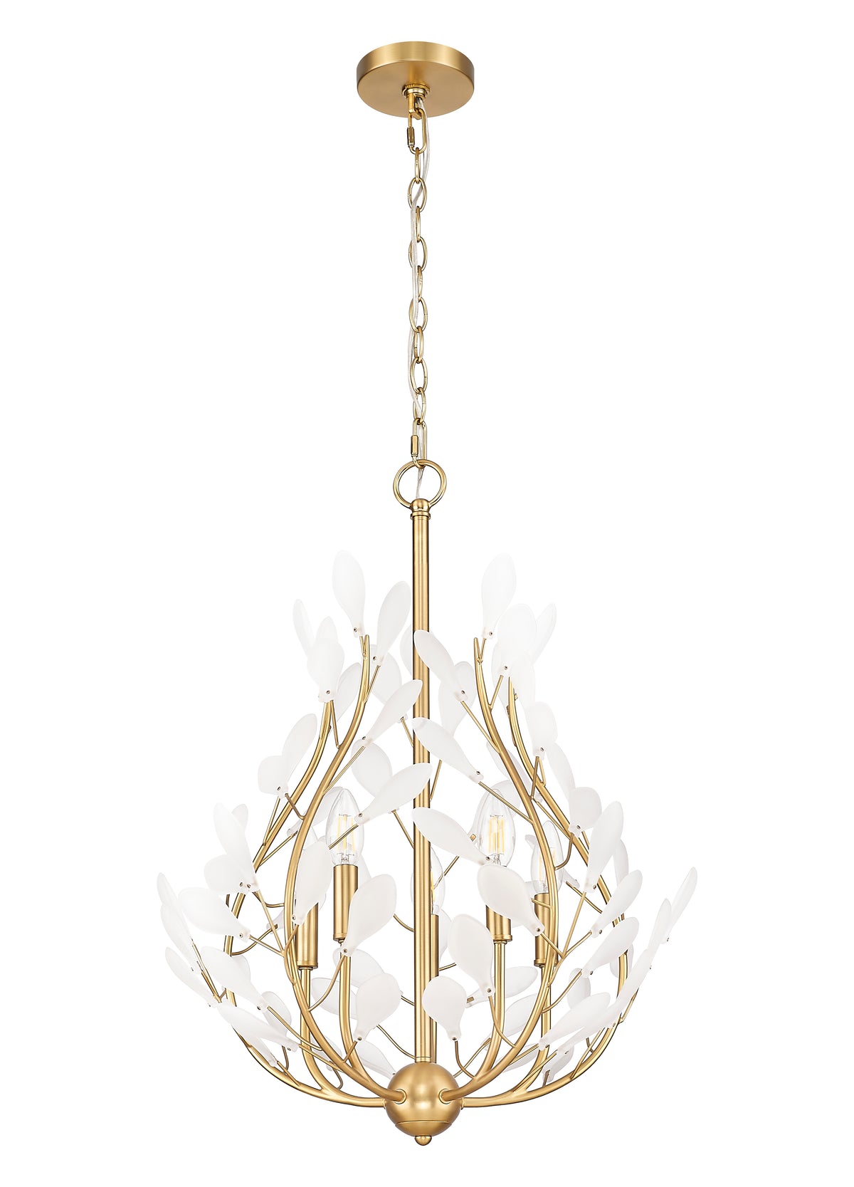 Claudine 5 Light Chandelier Modern Gold