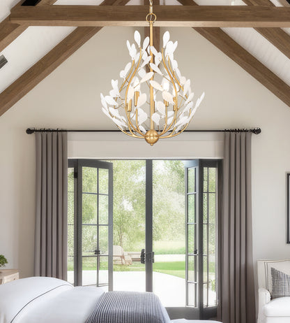 Claudine 5 Light Chandelier Modern Gold