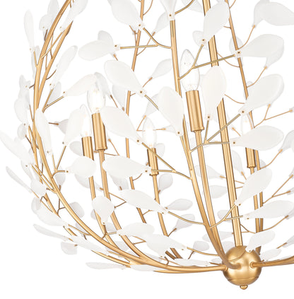 Claudine 8 Light Chandelier Modern Gold