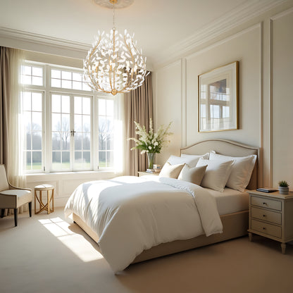Claudine 8 Light Chandelier Modern Gold