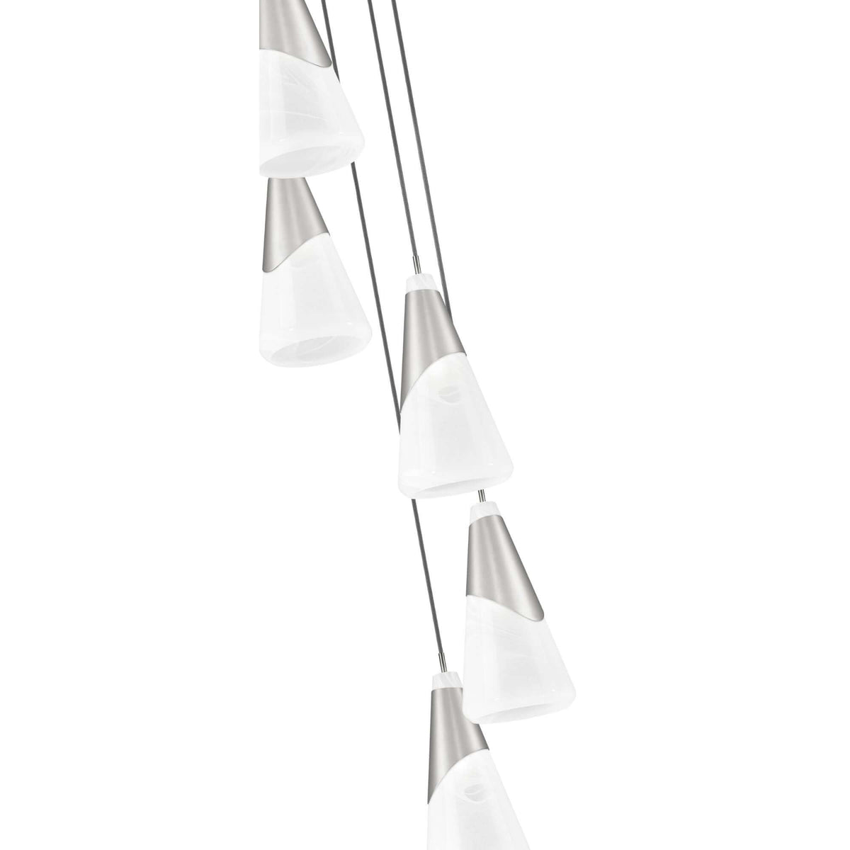 Aimie 5 Light Chandelier Brushed Nickel