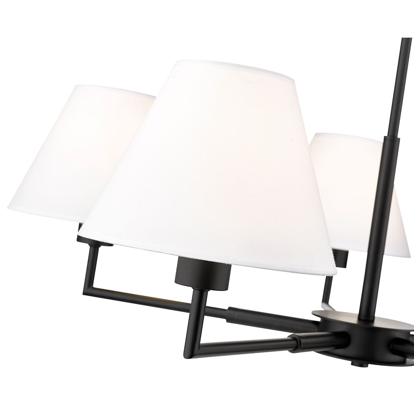 Leila 5 Light Chandelier Matte Black
