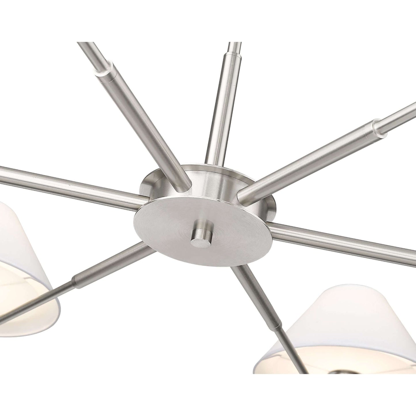 Leila 6 Light Chandelier Brushed Nickel