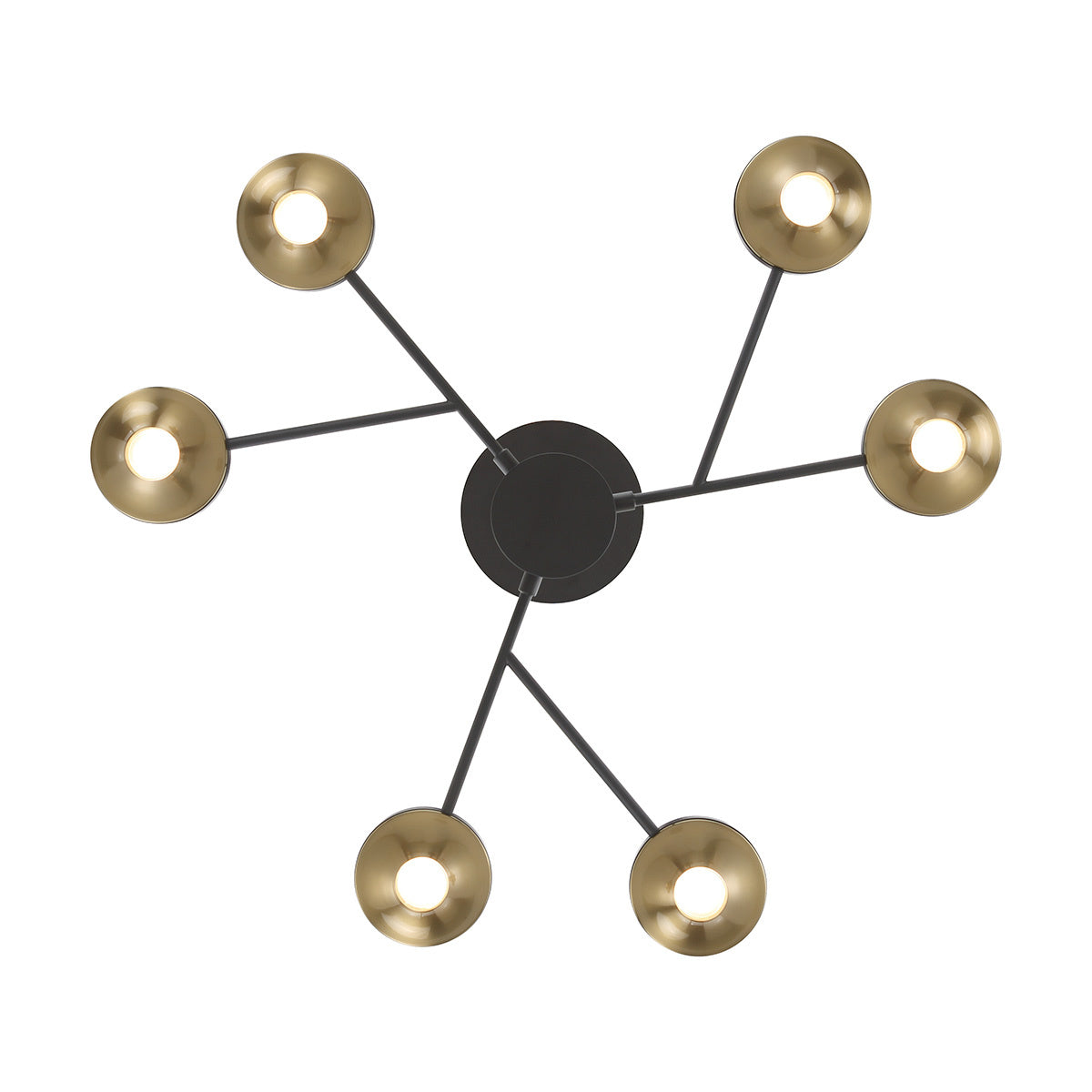 Torcia 6-Light 24" Integrated LED Pendant Chandelier