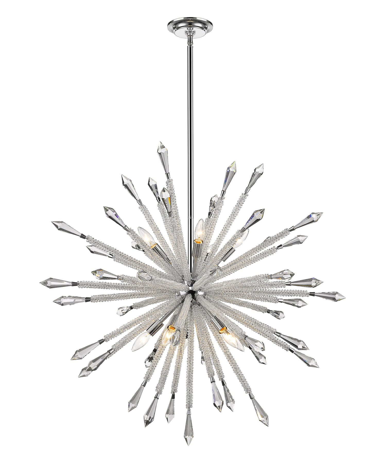 Soleia 10 Light Chandelier Chrome