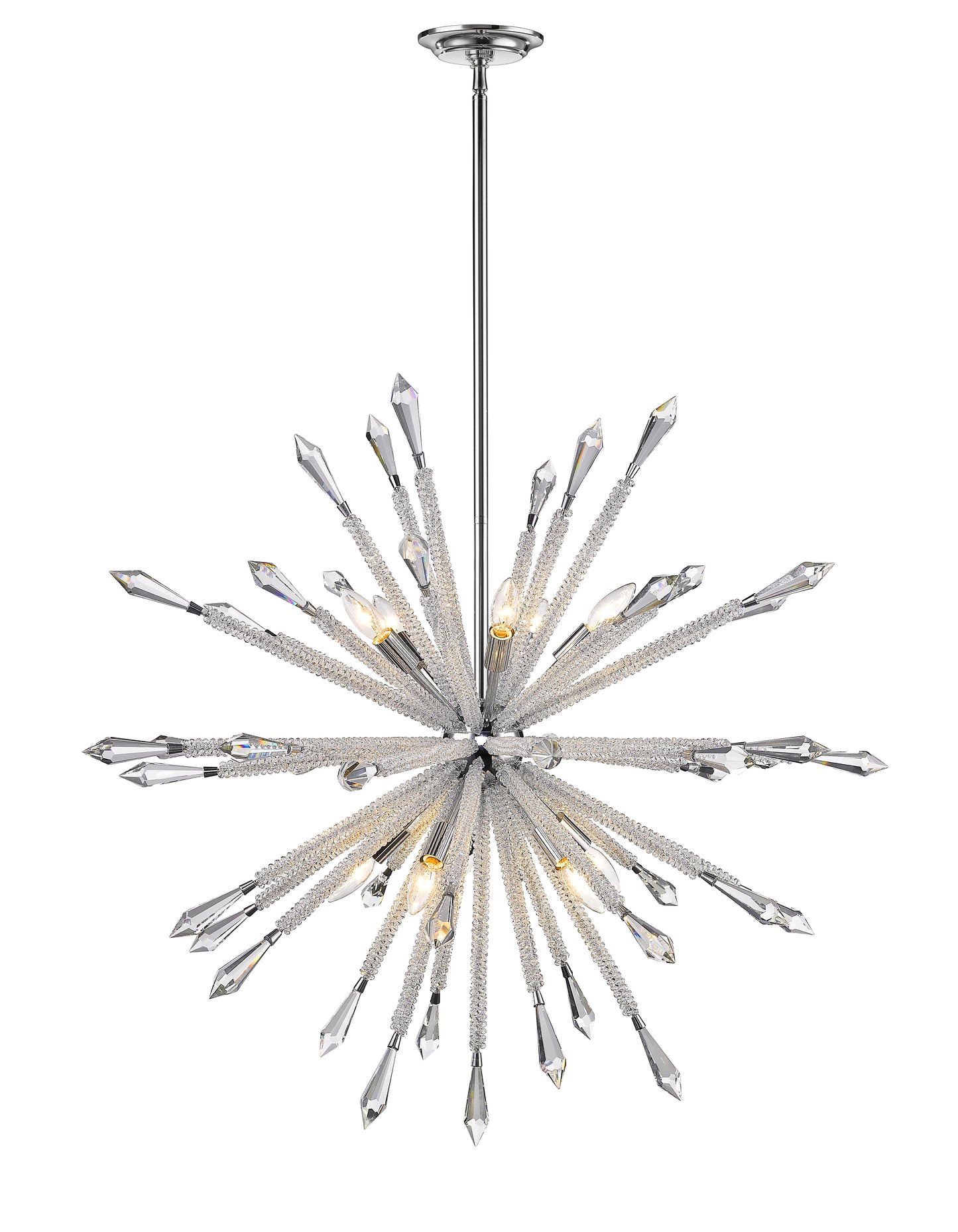 Soleia 10 Light Chandelier Chrome