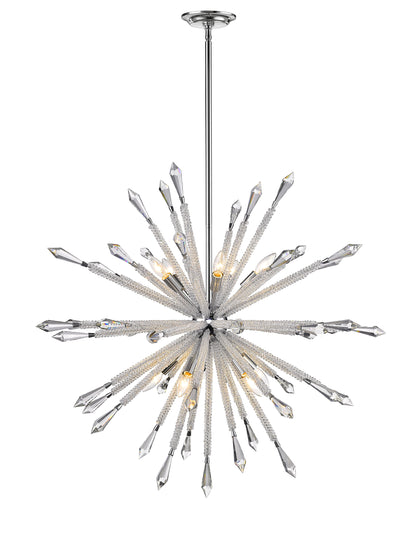 Soleia 10 Light Chandelier Chrome