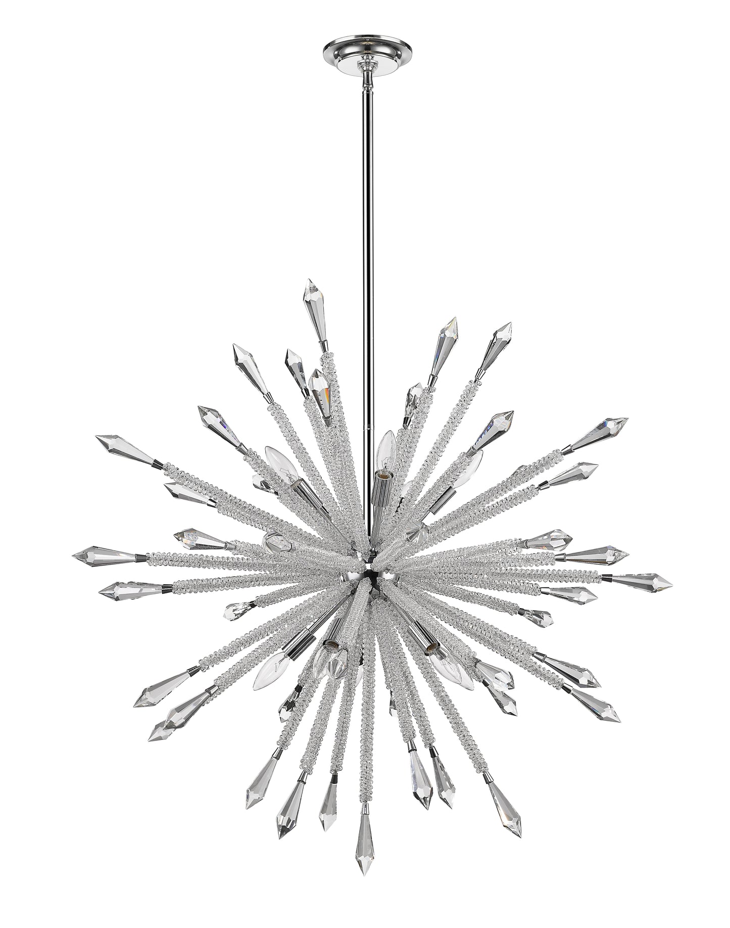 Soleia 10 Light Chandelier Chrome