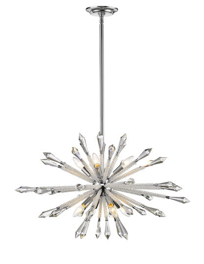 Soleia 8 Light Chandelier Chrome