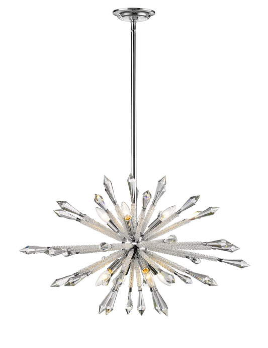 Soleia 8 Light Chandelier Chrome