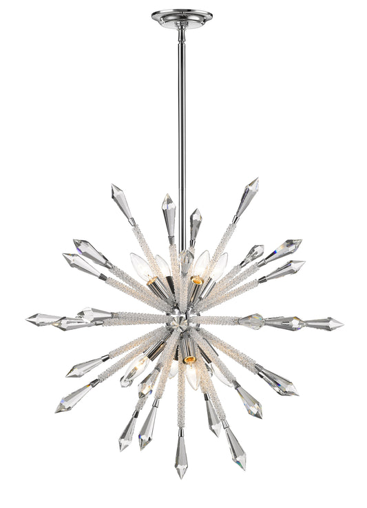 Soleia 8 Light Chandelier Chrome
